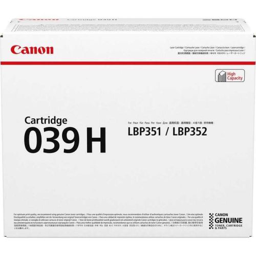 Canon CRG-039H (0288C001) BK Black Original Toner - LBP352i / LBP351i (T9822) - 1