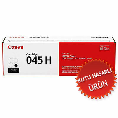 Canon CRG-045H BK (1246C002) Black Original Toner - LBP610 / MF630 (Damaged Box) (T14875) 