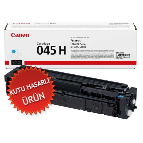 Canon CRG-045H C (1245C002) Cyan Original Toner - LBP610 / MF630 (Damaged Box) (T14878) - 1