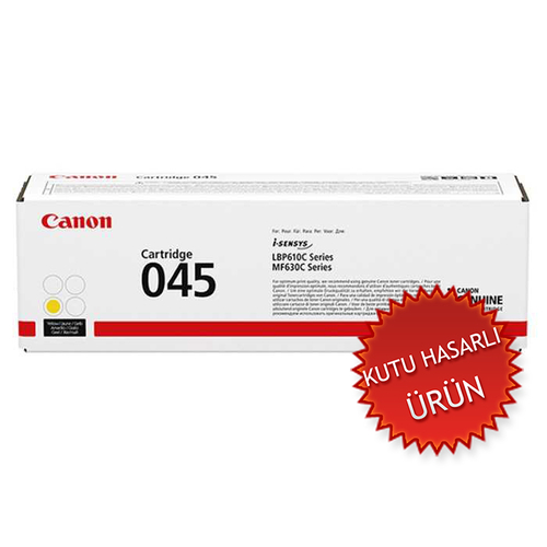 Canon CRG-045Y (1239C002) Sarı Orjinal Toner - LBP610 / MF630 (C)