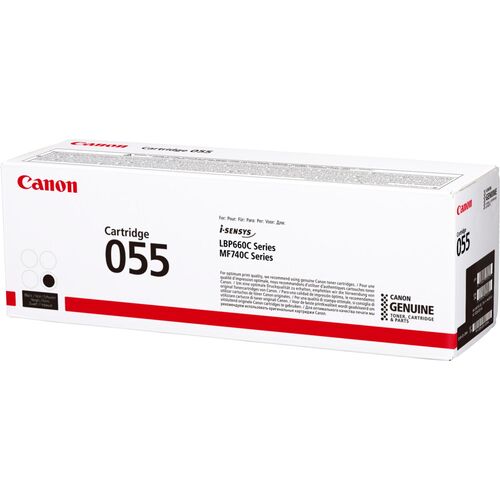 Canon CRG-055BK (3016C002) Black Original Toner - LBP662Cdw / MF742Cdw (T12580) - 1