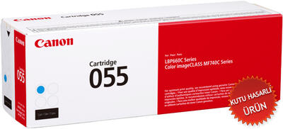 Canon CRG-055C Cyan Original Toner - i-SENSYS LBP-662Cdw (Damaged Box) 