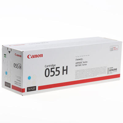 Canon CRG-055H C (3019C002) Cyan Original Toner - LBP662Cdw / MF742Cdw (T12586) 