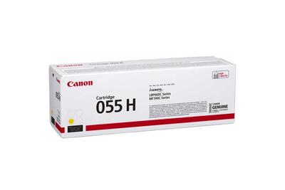 Canon CRG-055H Y (3017C002) Yellow Original Toner - LBP662Cdw / MF742Cdw (T12587) 