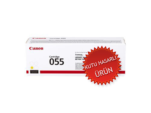 Canon CRG-055Y (3013C002) Sarı Orjinal Toner - LBP662Cdw / MF742Cdw (C)