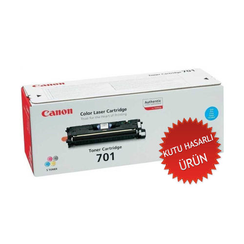 Canon CRG-701C (9286A003) Cyan Original Toner - LBP5200 / MF8180 (Damaged Box) (T9268) - 1