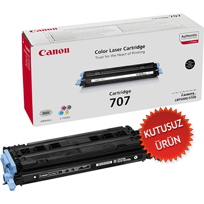 Canon CRG-707B (9424A004) Black Original Toner - LPB5000 / LBP5100 (Without Box) (T6643) - 1