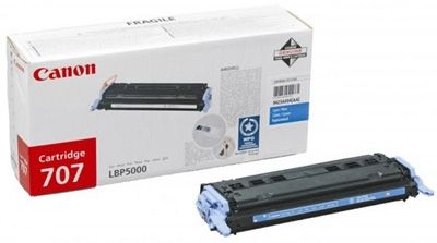 Canon CRG-707C (9423A004) Cyan Original Toner - LPB5000 / LBP5100 (T5481) - 1