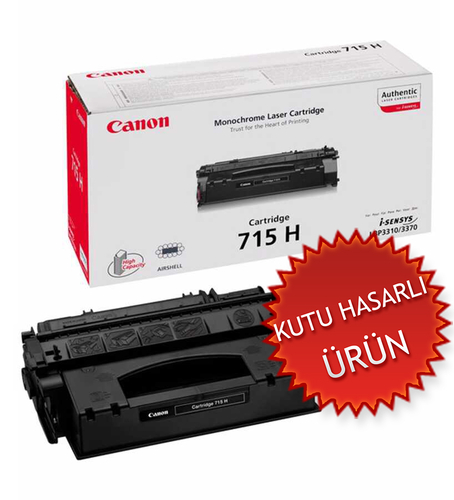 Canon CRG-715H (1976B002) Siyah Orjinal Toner - LBP3310 / LBP3370 (C) - 1