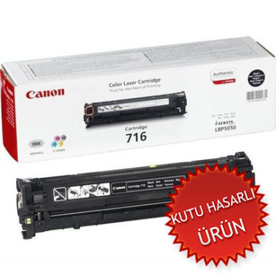 Canon CRG-716BK (1980B002) Black Original Toner - LBP5050 / MF8030Cn (Damaged Box) (T7609) 