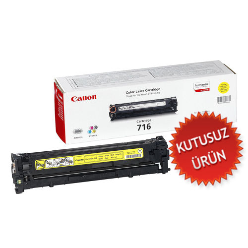 Canon CRG-716Y (1977B002) Sarı Orjinal Toner - LBP5050 / MF8030Cn (U) (T7610) - 1