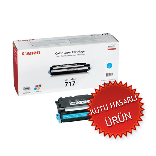 Canon CRG-717C (2577B002) Cyan Original Toner - MF8450 (Damaged Box) (T17578)