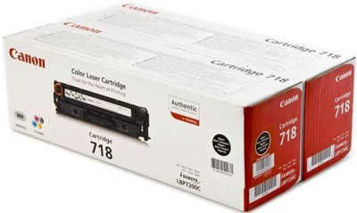 Canon CRG-718BK (2662B005) Black Original Toner Dual Pack - LBP7200 (T7920) - 2