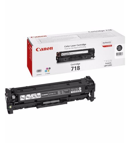 Canon CRG-718BK (2662B002) Black Original Toner - LBP7200 (T4073) - 1