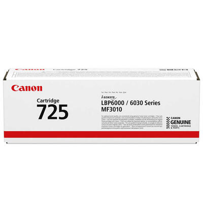 Canon CRG-725 (3484B002) Black Original Toner - LBP6000 / LBP6030 / MF3010 (T3866) 