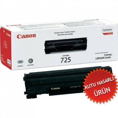 Canon CRG-725 (3484B002) Black Original Toner - LBP6000 / LBP6030 / MF3010 (Damaged Box) (T13335) 