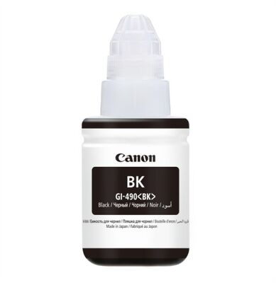 Canon GI-490BK (0663C001) Black Original Ink - G1400 / G2400 (T1557) - 2