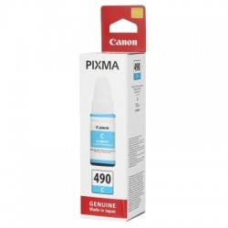 Canon GI-490C (0664C001) Cyan Original Ink - G1400 / G2400 (T1572) 