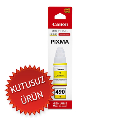 CANON - Canon GI-490Y (0666C001) Sarı Orjinal Mürekkep - G1400 / G2400 (U)