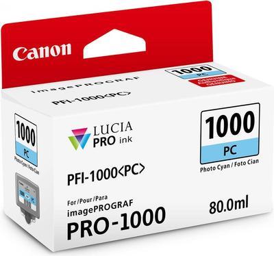 Canon PFI-1000 (0550C001AA) PC Photo Cyan Original Cartridge - iPF Pro-1000 (T7467) 