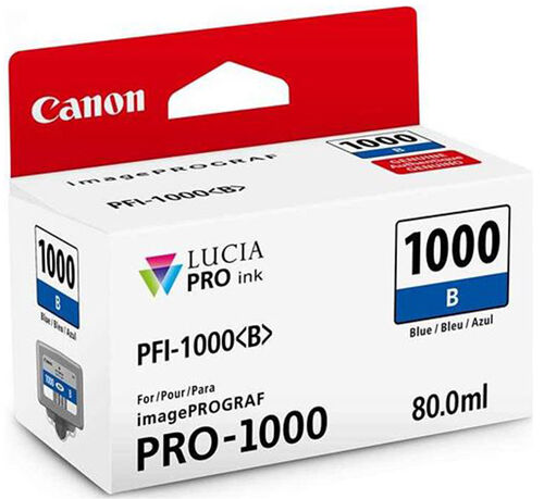 Canon PFI-1000B (0555C001) Blue Original Cartridge - iPF Pro-1000 (T12629)