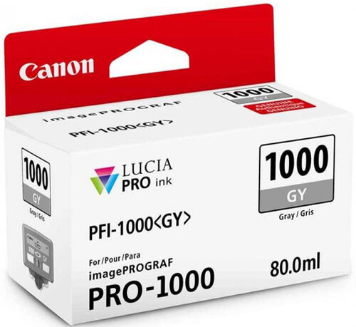 Canon PFI-1000GY (0552C001) Gray Original Cartridge - iPF Pro-1000 (T12628)