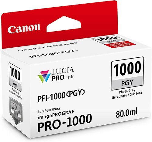 Canon PFI-1000PGY (0553C001) Foto Gri Orjinal Kartuş - iPF Pro-1000 (T12630) - 1