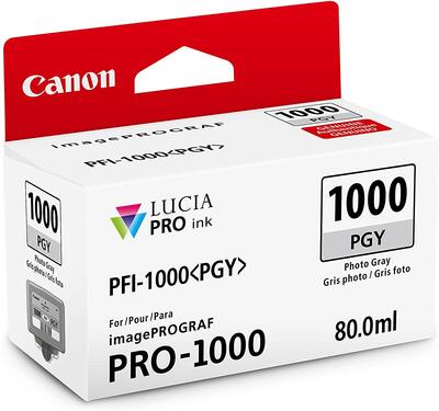 Canon PFI-1000PGY (0553C001) Photo Gray Original Kartuş - iPF Pro-1000 (T12630) 