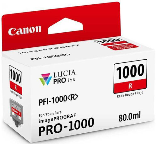 Canon PFI-1000R (0554C001) Kırmızı Orjinal Kartuş - iPF Pro-1000 (T12627) - 1