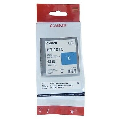 Canon PFI-101C (0884B001AA) Cyan Original Cartridge - IPF6000s / IPF5000 (T16766)