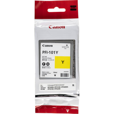 Canon PFI-101Y (0886B001AA) Sarı Orjinal Kartuş - IPF6000s / IPF5000 (T13539) - 1