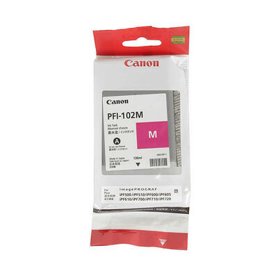 Canon PFI-102M (0897B001) Magenta Original Cartridge - IPF500 / IPF600 (T2268) 