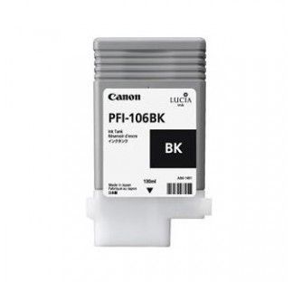 Canon PFI-106BK (6621B001) Black Original Cartridge - IPF6300 / IPF6400 (T7457) - 1