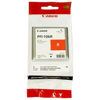 Canon PFI-106R (6627B001) Red Original Cartridge - IPF6300 / IPF6400 (T7460) - 1