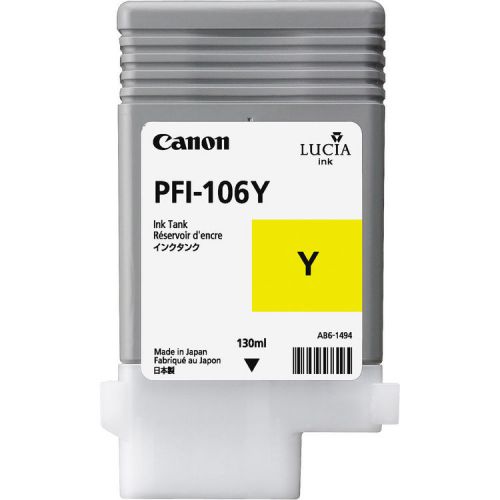 Canon PFI-106Y (6624B001) Sarı Orjinal Kartuş - IPF6300 / IPF6400 (T6713) - 1