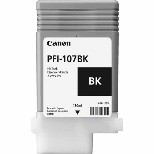 Canon PFI-107BK (6705B001) Black Original Cartridge - iPF680 / iPF685 (T6571) - 1