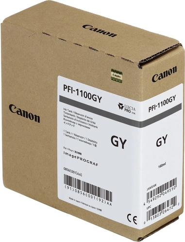 Canon PFI-1100GY (0856C001) Grey Original Ink Cartridge - Pro2000 / Pro2100 - 1