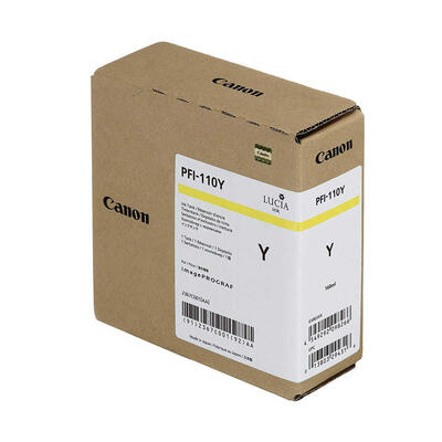 Canon PFI-110Y (2367C001) Yellow Original Cartridge - TX-2000 / TX-3000 (T12641) 