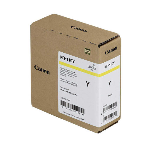 Canon PFI-110Y (2367C001) Sarı Orjinal Kartuş - TX-2000 / TX-3000 (T12641) - 1