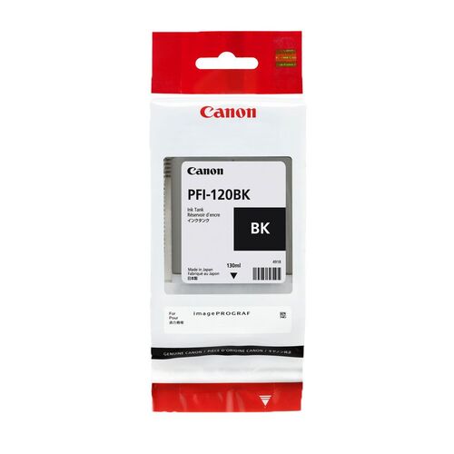 Canon PFI-120BK (2885C001) Black Original Cartridge - TM-200 / TM-205 (T13355) - 1