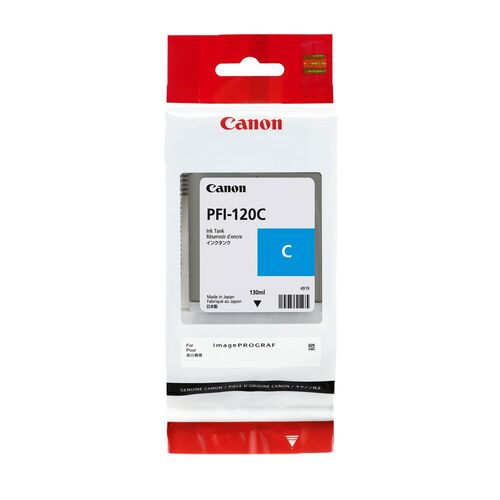 Canon PFI-120C (2886C001) Cyan Original Cartridge - TM-200 / TM-205 (T13354) - 1