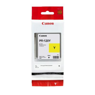 Canon PFI-120Y (2888C001) Yellow Original Cartridge - TM-200 / TM-205 (T13357) 