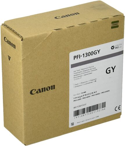 Canon PFI-1300GY (0817C001) Gri Orijinal Mürekkep Kartuş 330 ml. (T16339) - 1