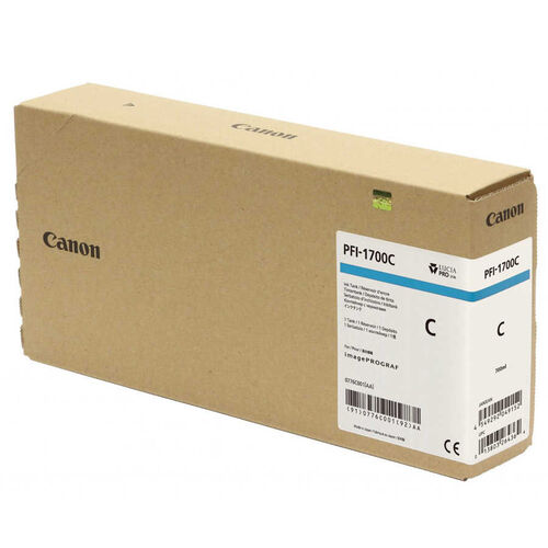 Canon PFI-1700C (0776C001) Cyan Original Cartridge - PRO-2000 / PRO-4000 (T12683) - 1