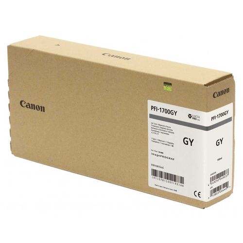 Canon PFI-1700GY (0781C001) Gray Original Cartridge - PRO-2000 / PRO-4000