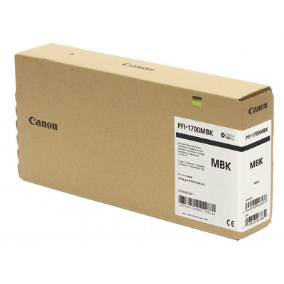 CANON - Canon PFI-1700MBK (0774C001) Matte Black Original Cartridge - PRO-2000 / PRO-4000