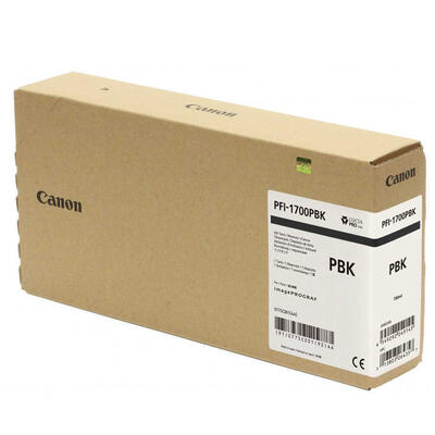 Canon PFI-1700PBK (0775C001AA) Photo Black Original Cartridge - PRO-2000 / PRO-4000 (T12685) 