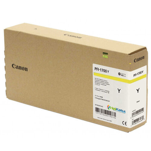 Canon PFI-1700Y (0778C001AA) Sarı Orjinal Kartuş - PRO-2000 / PRO-4000 (T12684) - 1