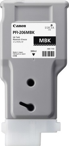 Canon PFI-206MBK (5302B001) Matte Black Original Cartridge - iPF6400 / iPF6450 (T6710) - 1