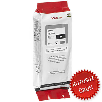 Canon PFI-207BK (8789B001) Black Original Cartridge- iPF680 / iPF685 (Without Box) (T10841) 